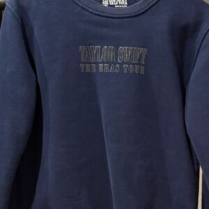 Taylor Swift Navy Blue Women's Crewneck Sweatshirt